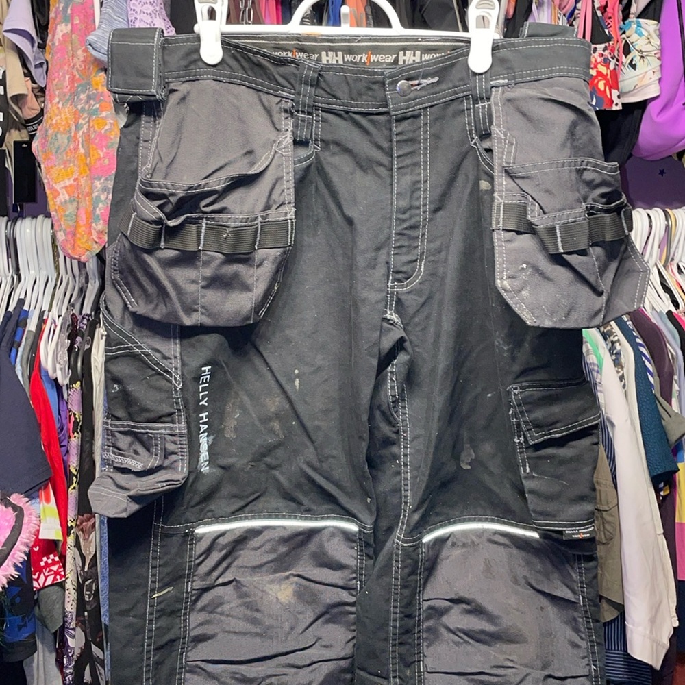 Men’s HELLY HANSEN CHELSEA EVOLUTION CONSTRUCTION PANTS 36/34 see pics pockets